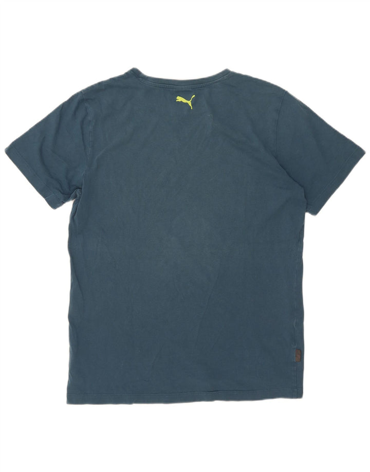 Puma Camiseta Masculina Graphic Top Azul Médio