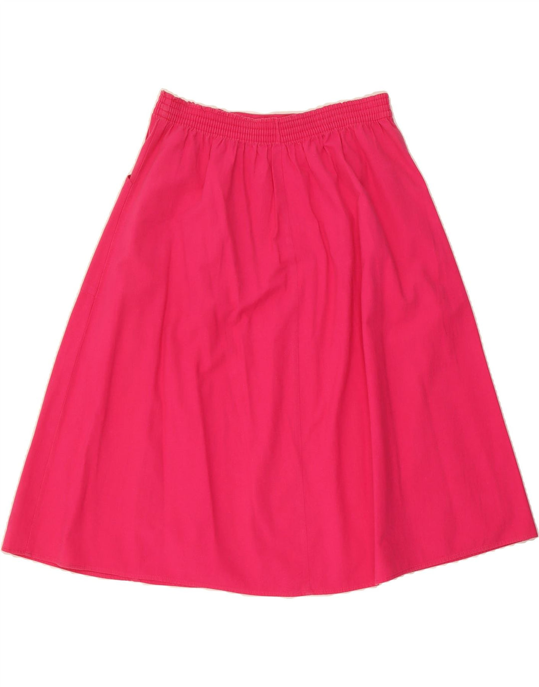 ST MICHAEL Womens A-Line Skirt UK 20 2XL W40 Pink Cotton Vintage St Michael and Second-Hand St Michael from Messina Hembry 