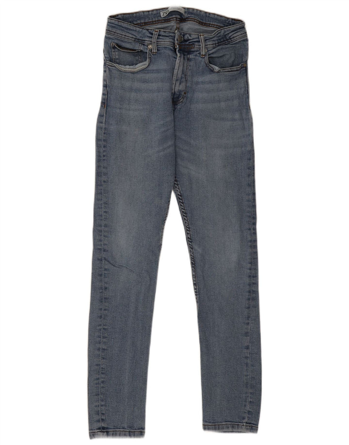 ZARA Mens Slim Jeans EU 38 Pequeno W30 L28 Azul