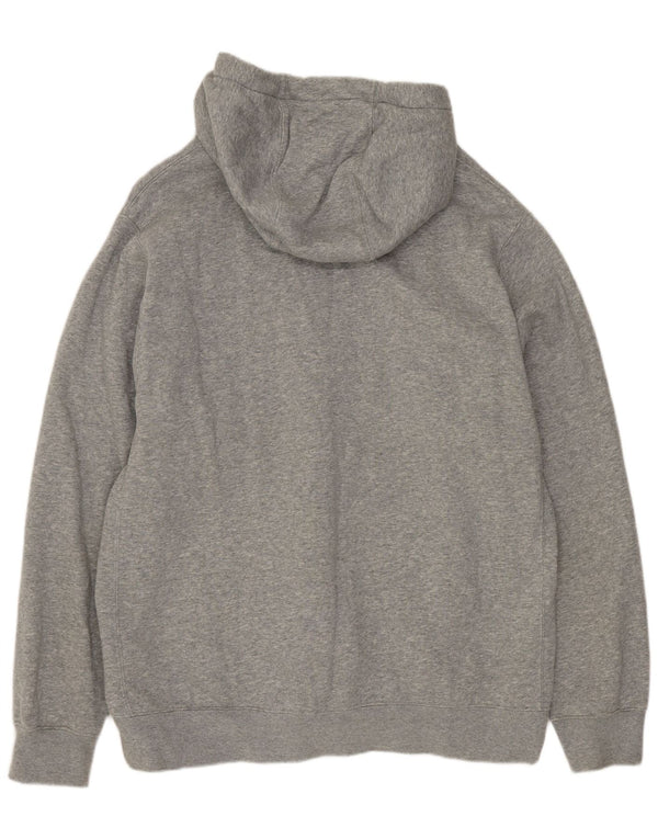 Jumper com capuz masculino Nike grande algodão manchado cinza