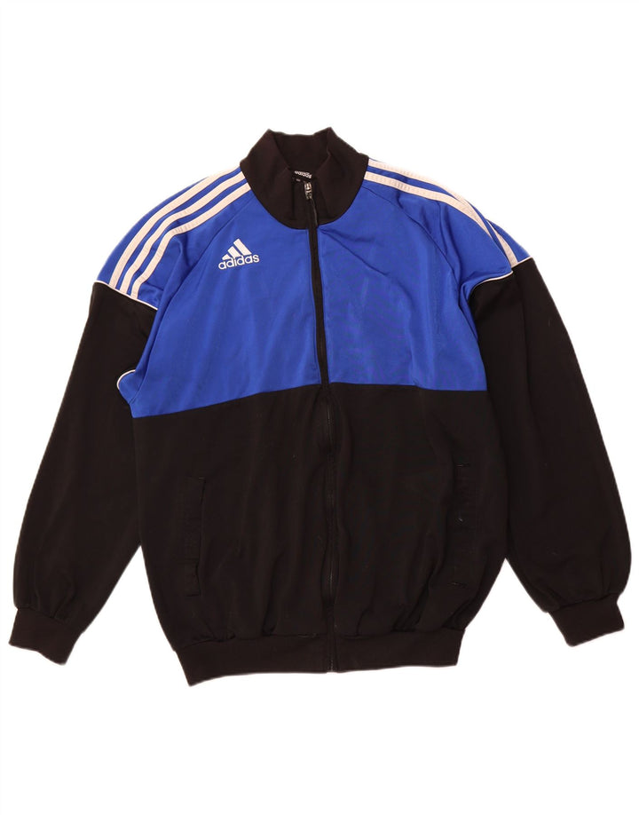 Adidas Mens Tracksuit Top Jacket UK 38/40 Médio Preto Poliéster