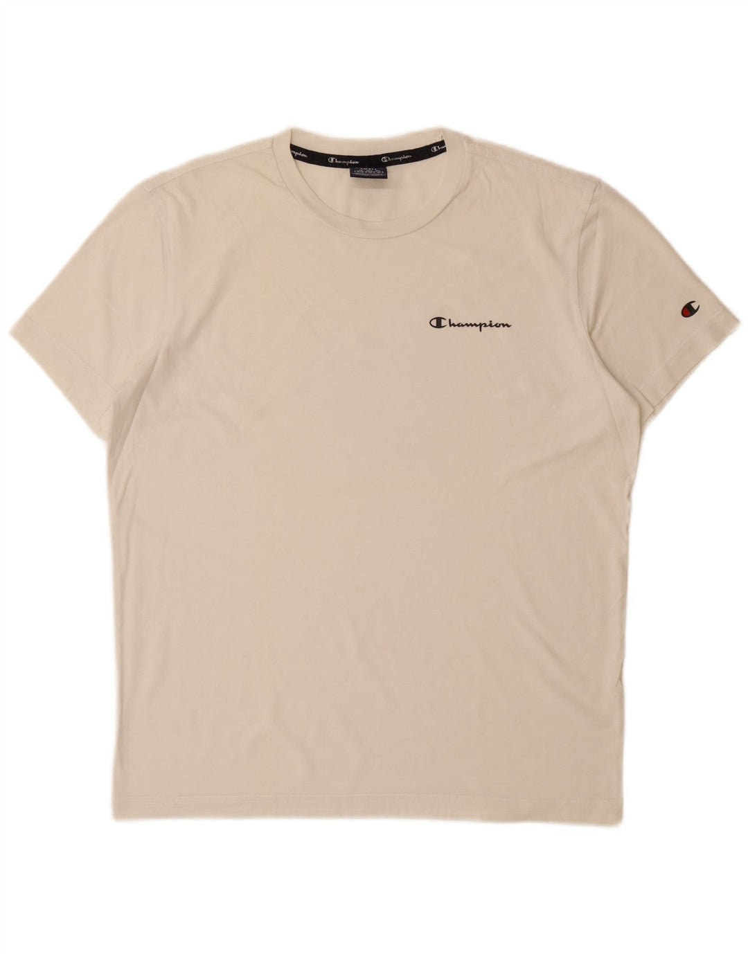 CAMPEÃO Camiseta Masculina Top Pequeno Off White