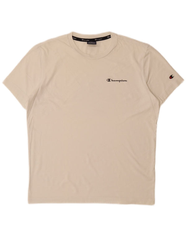 CAMPEÃO Camiseta Masculina Top Pequeno Off White