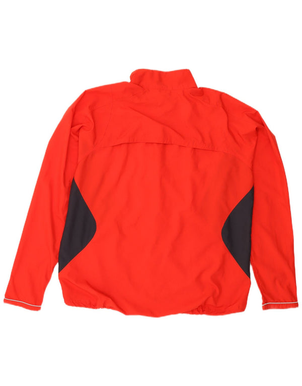 Nike Womens Tracksuit Top Jacket UK 18/20 2XL Vermelho Colorblock