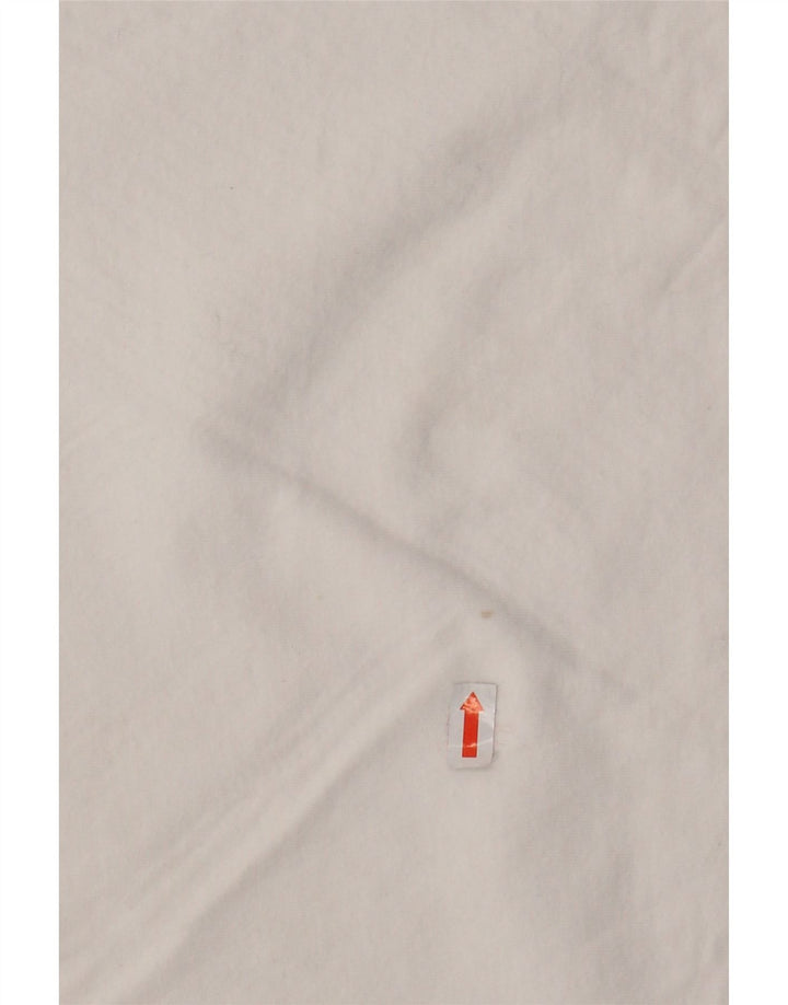 Camiseta feminina Nike UK 12 médio algodão branco