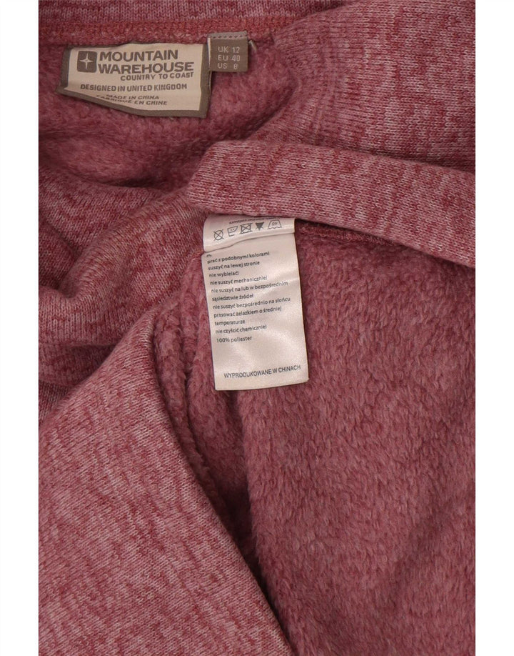 Mountain Warehouse Suéter feminino com gola redonda Reino Unido 12 rosa médio