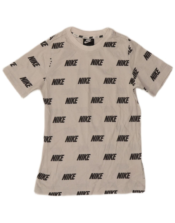 Camiseta Nike Boys Graphic Top 12-13 anos grande algodão branco