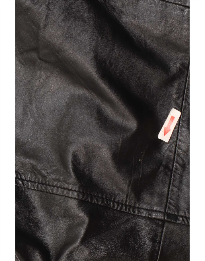 Jaqueta de couro masculina Gipsy UK 40 grande preta