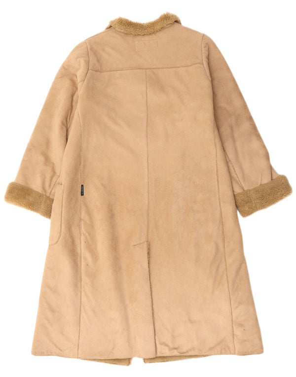 Sobretudo feminino Sherpa ARMANI UK 16 grande bege