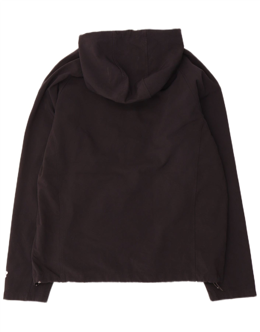 Jaqueta masculina New Balance com capuz e jaqueta grande de poliéster preto