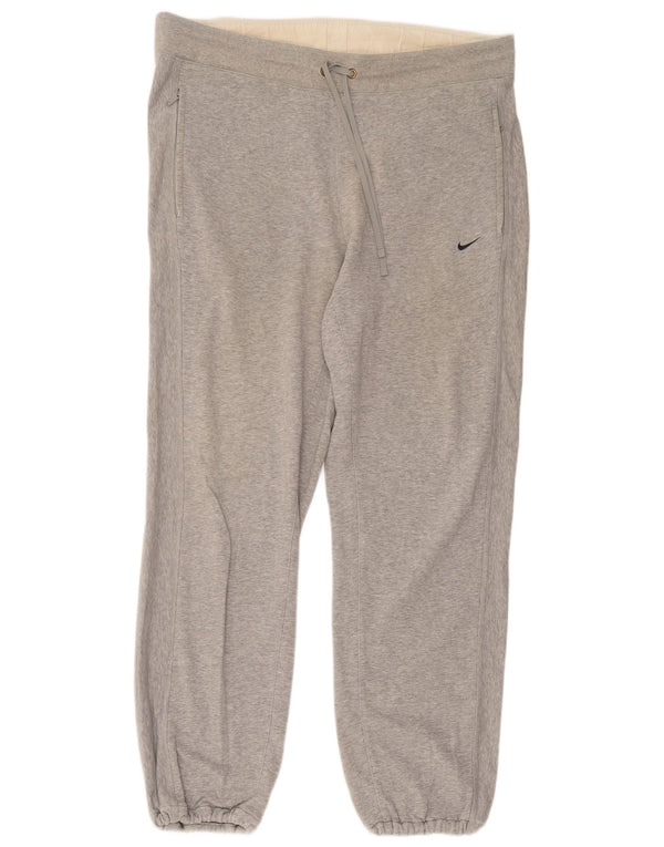 Calça de treino masculina Nike Joggers XL cinza manchado de algodão