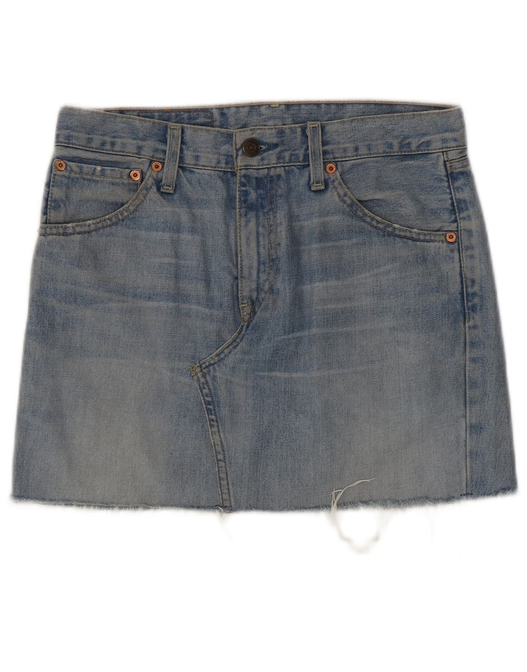 Saia jeans feminina 525 da Levi's W31 azul médio