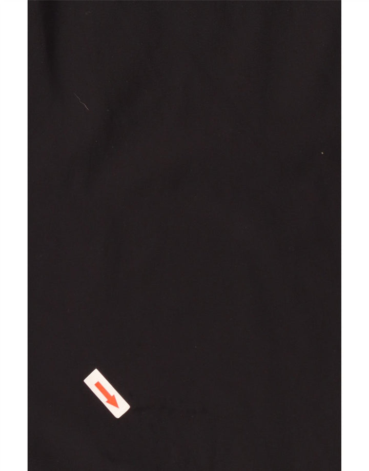 Top feminino Under Armour manga comprida UK 10 pequeno preto nylon