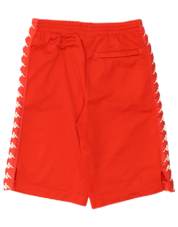 Shorts esportivos gráficos masculinos Kappa XS poliéster vermelho