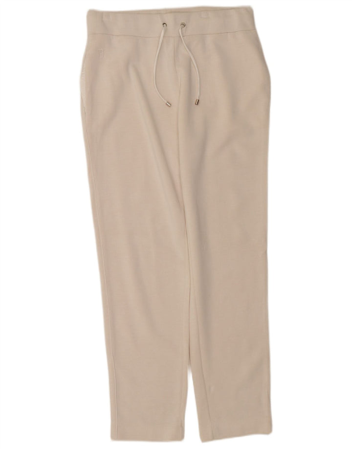 Calça feminina reta casual Ted Baker tamanho 2 pequeno W32 L30 branco