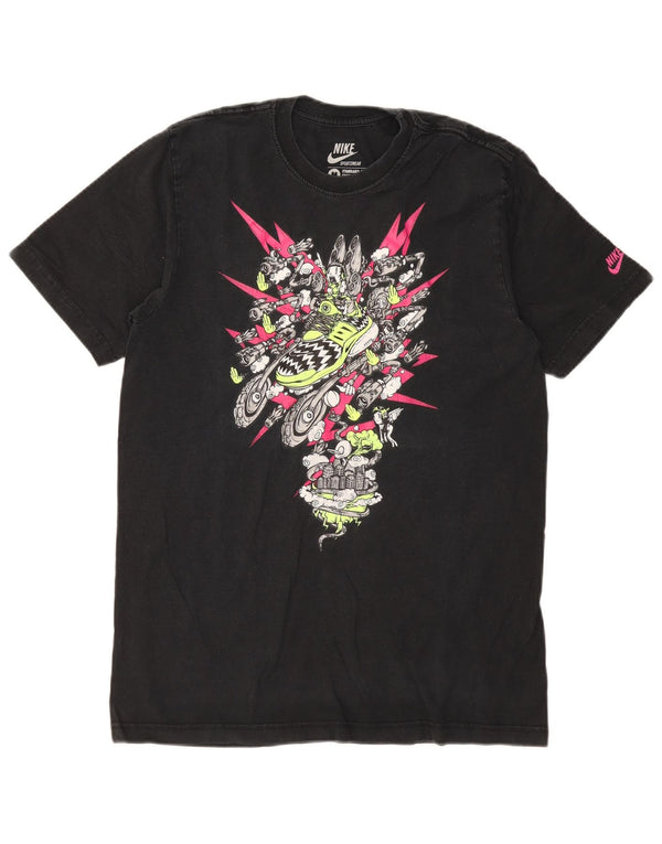 Camiseta Nike Masculina Standard Fit Graphic Top UK 38/40 Médio Preto