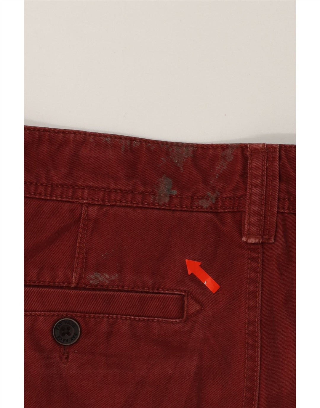 FAT FACE Mens Slim Chino Trousers W34 L31 Burgundy Cotton Vintage Fat Face and Second-Hand Fat Face from Messina Hembry 