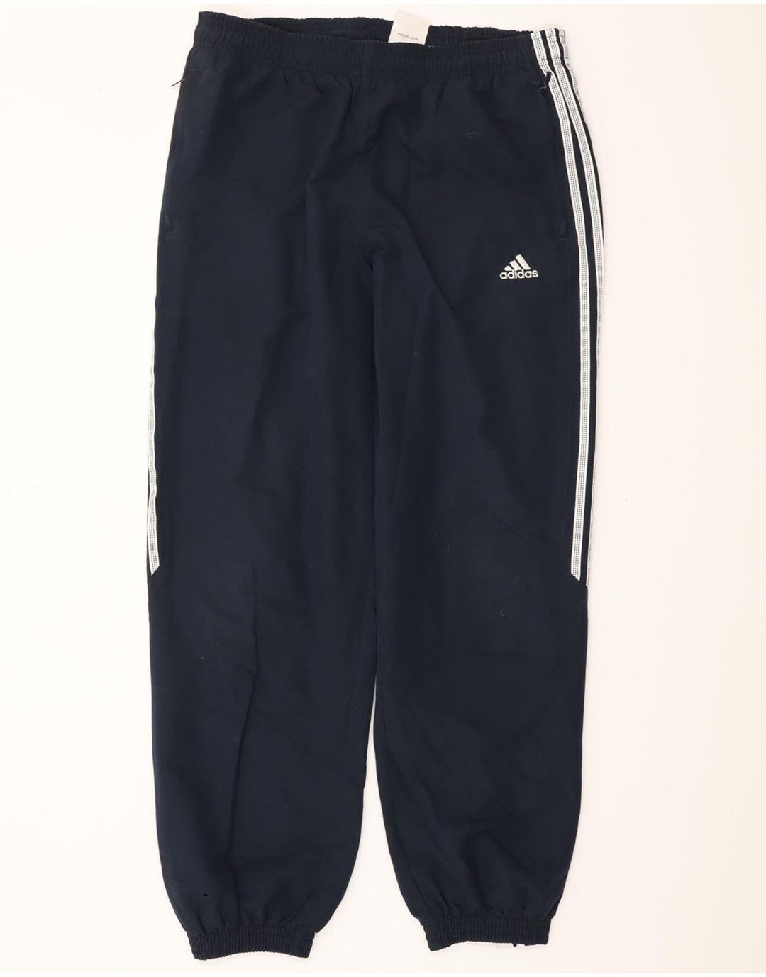 ADIDAS Mens Calças de treino Joggers Médio Azul Marinho Poliéster