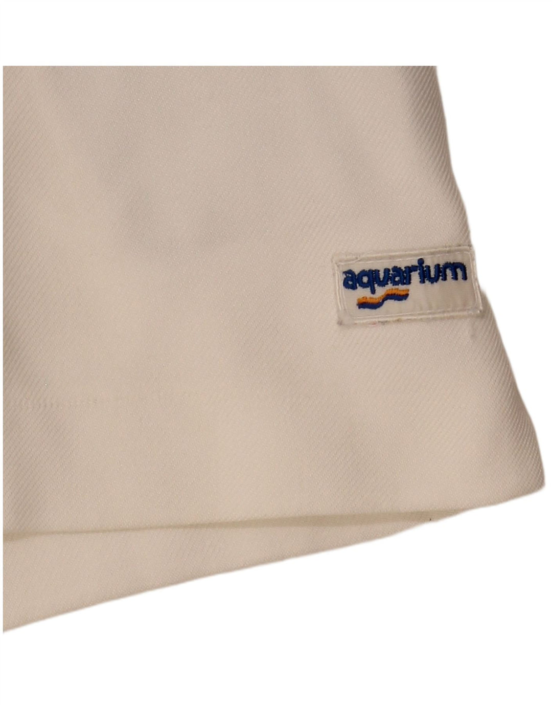 Aquarium Mens Chino Shorts W28 Médio Branco Colourblock