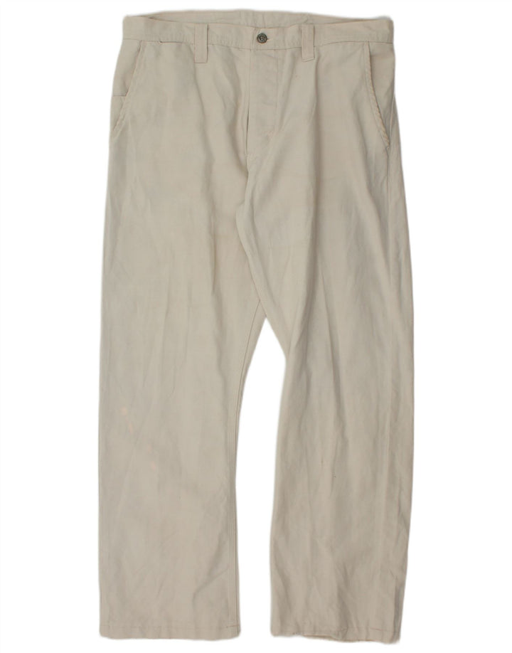 Calça chino reta masculina LEE W36 L30 branco