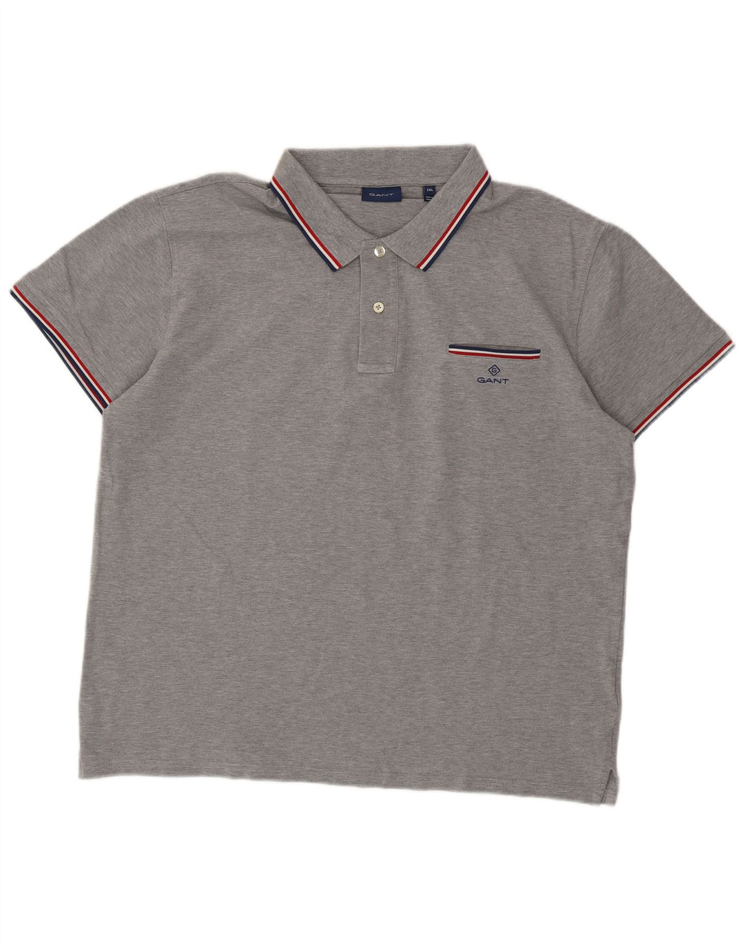 Camisa polo masculina Gant 2XL algodão cinza
