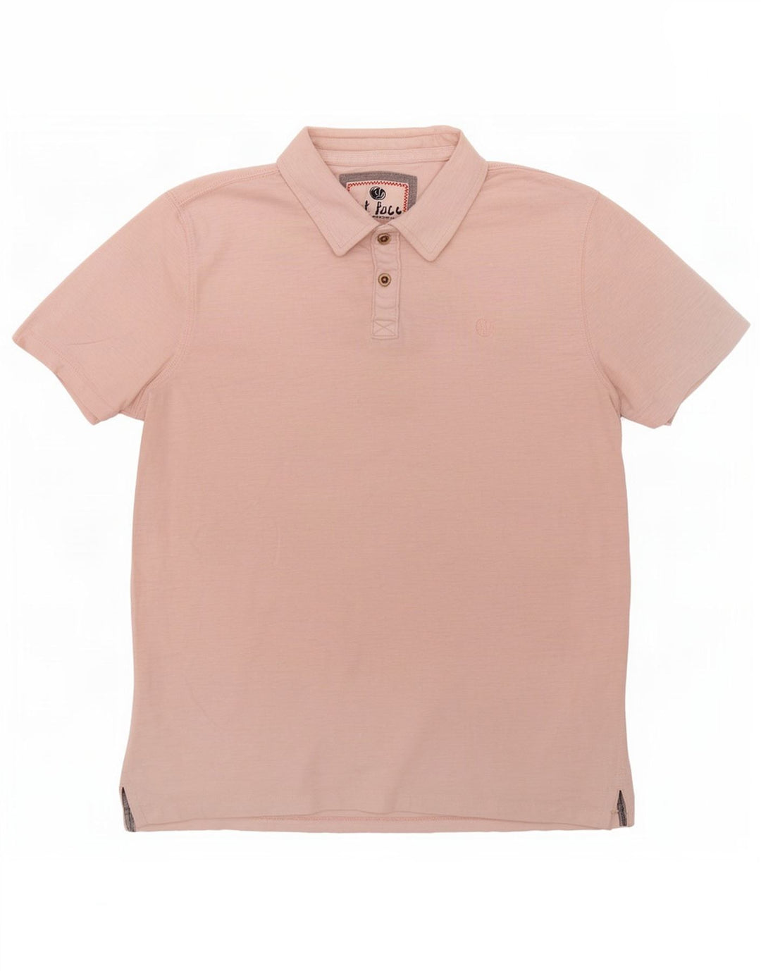Camisa polo masculina Fat Face grande rosa
