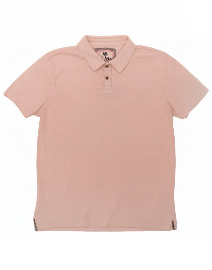 Camisa polo masculina Fat Face grande rosa