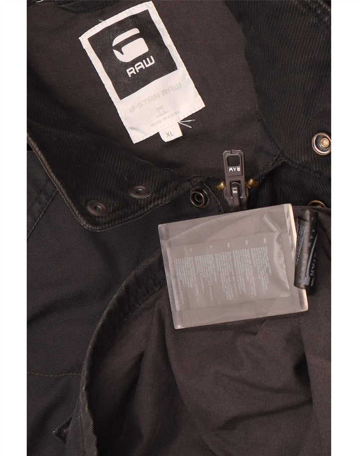 Jaqueta utilitária masculina G-Star UK 42 XL algodão preto