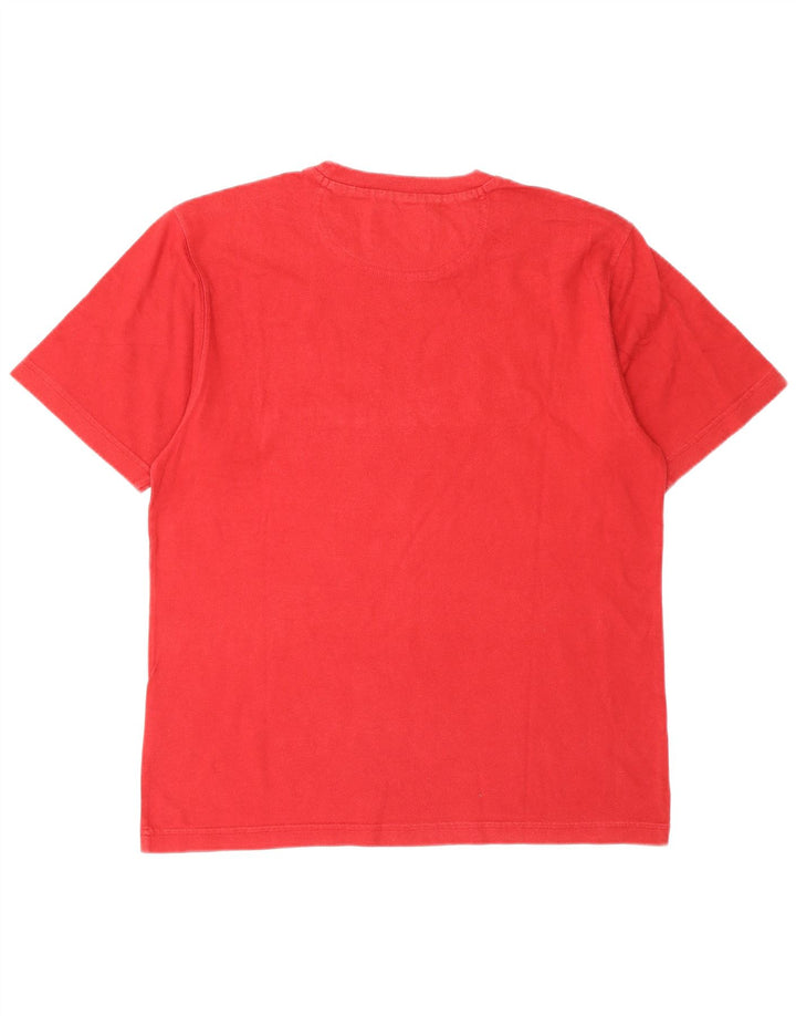 Camiseta masculina gráfica Champion pequeno algodão vermelho