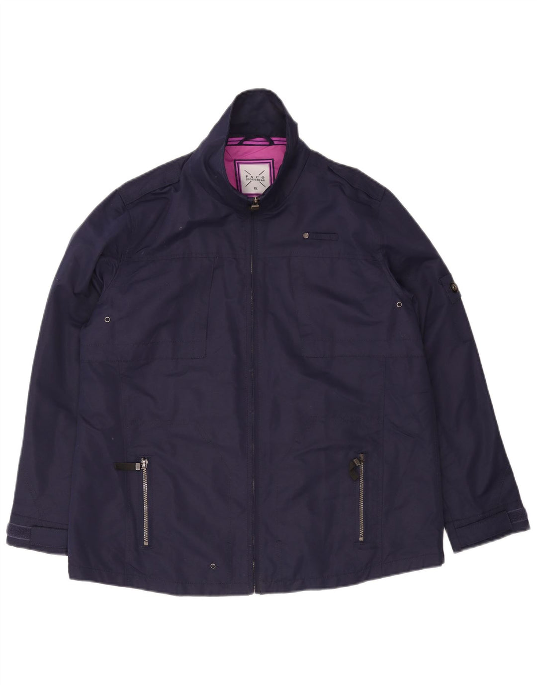 Jaqueta militar feminina PACO UK 18 XL azul marinho poliéster