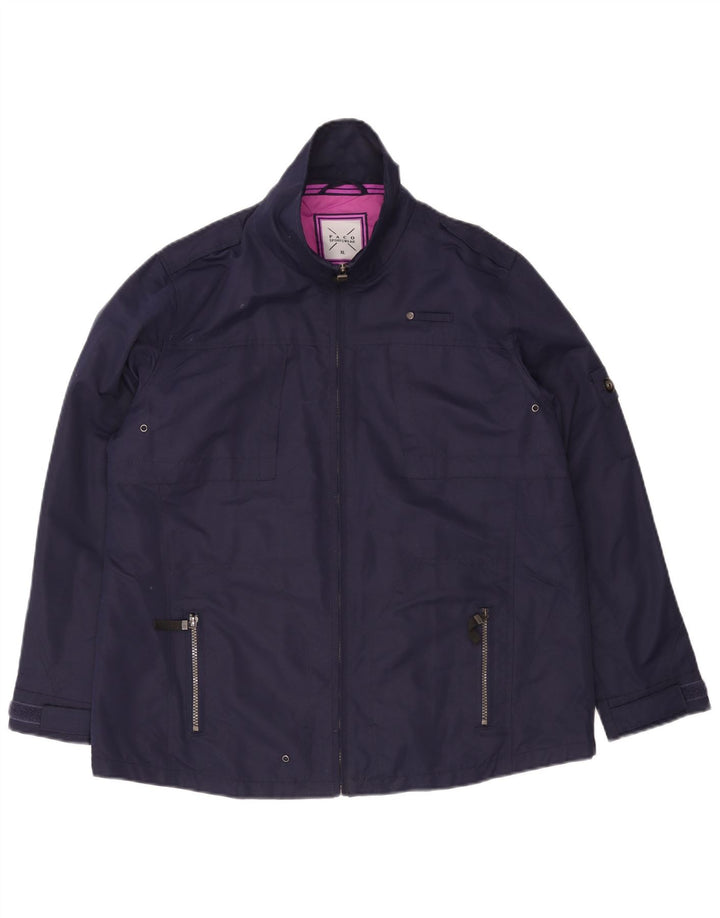 Jaqueta militar feminina PACO UK 18 XL azul marinho poliéster