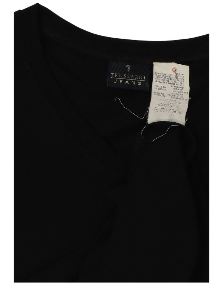 Camiseta masculina TRUSSARDI JEANS grande poliamida preta