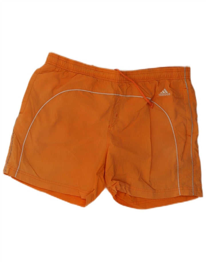 Shorts de natação masculino Adidas grande laranja nylon