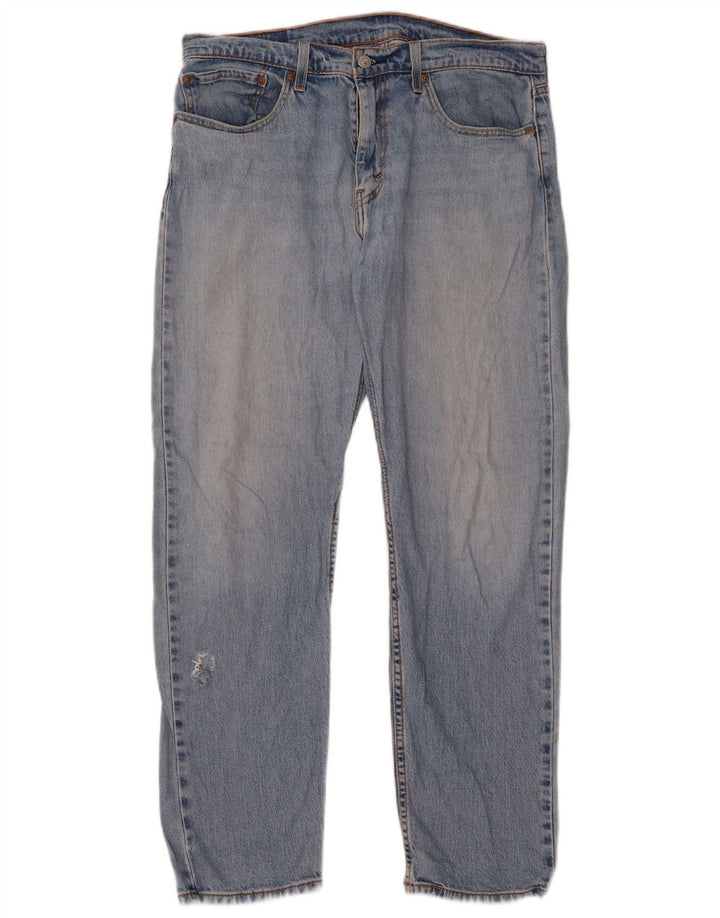 Levi's Masculino 502 Straight Jeans W33 L32 Azul Algodão