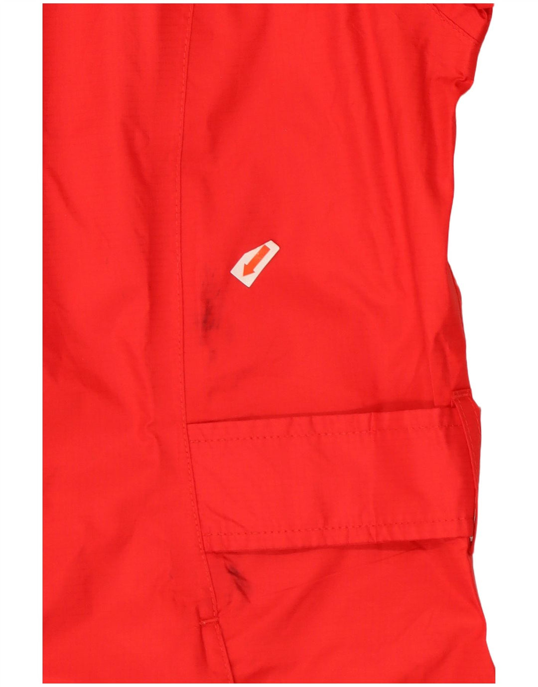 Capa de chuva feminina Eddie Bauer com capuz Reino Unido 14 nylon vermelho médio