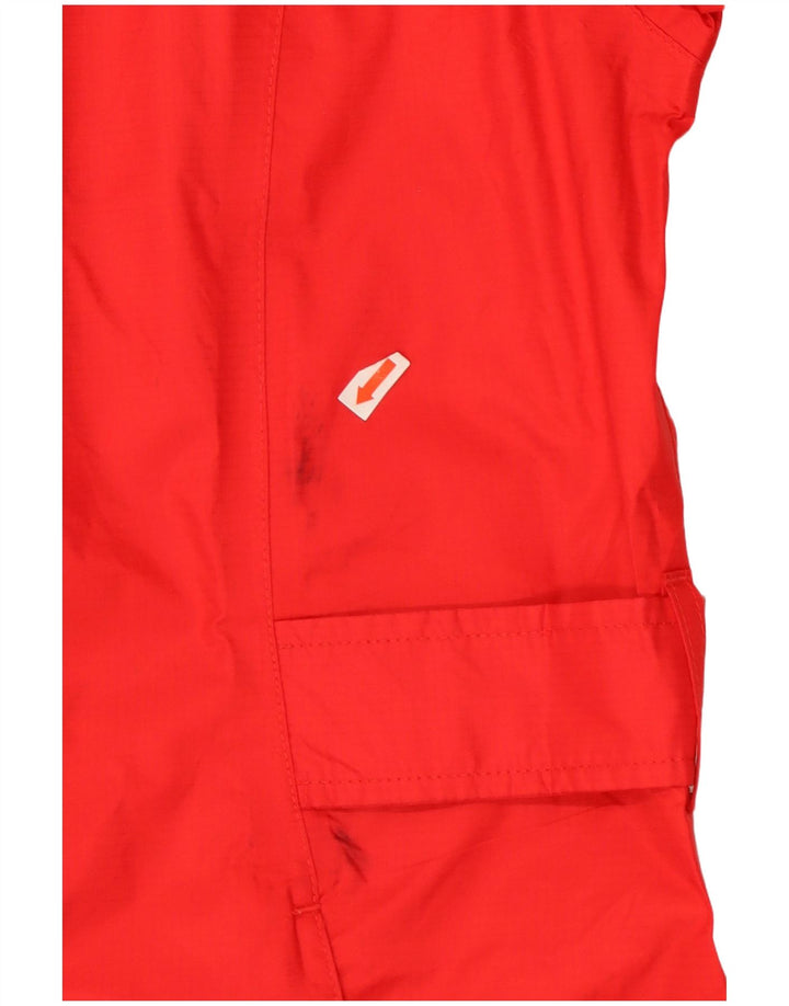 Capa de chuva feminina Eddie Bauer com capuz Reino Unido 14 nylon vermelho médio