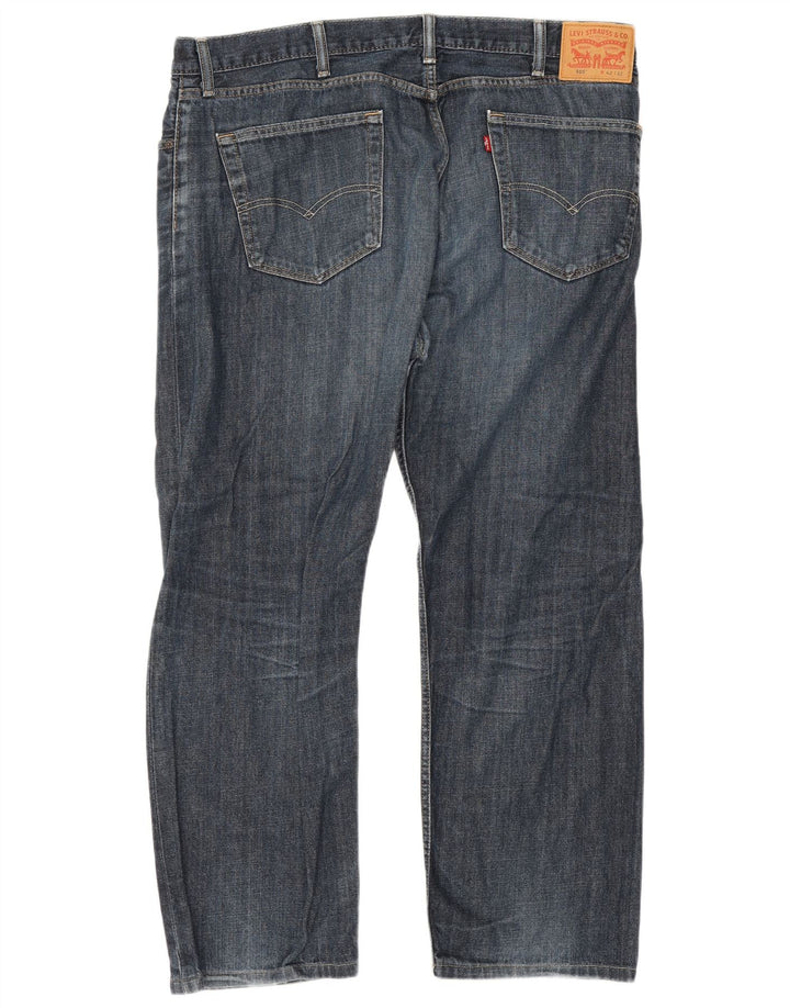 Levi's Masculino 505 Straight Jeans W42 L28 Azul Algodão