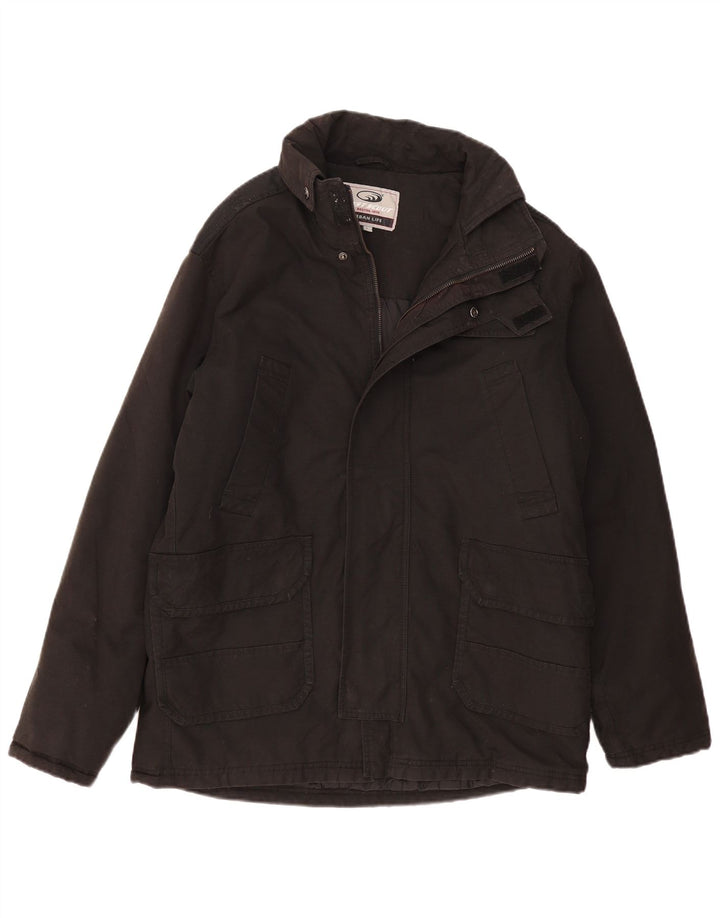 Jaqueta corta-vento masculina WEST SCOUT Reino Unido 40 grande algodão preto