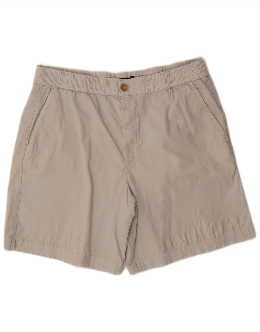 Zara Mens Chino Shorts Grande W34 Cinza Algodão