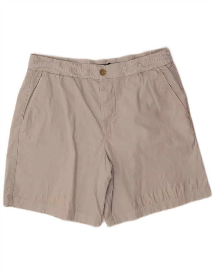 Zara Mens Chino Shorts Grande W34 Cinza Algodão
