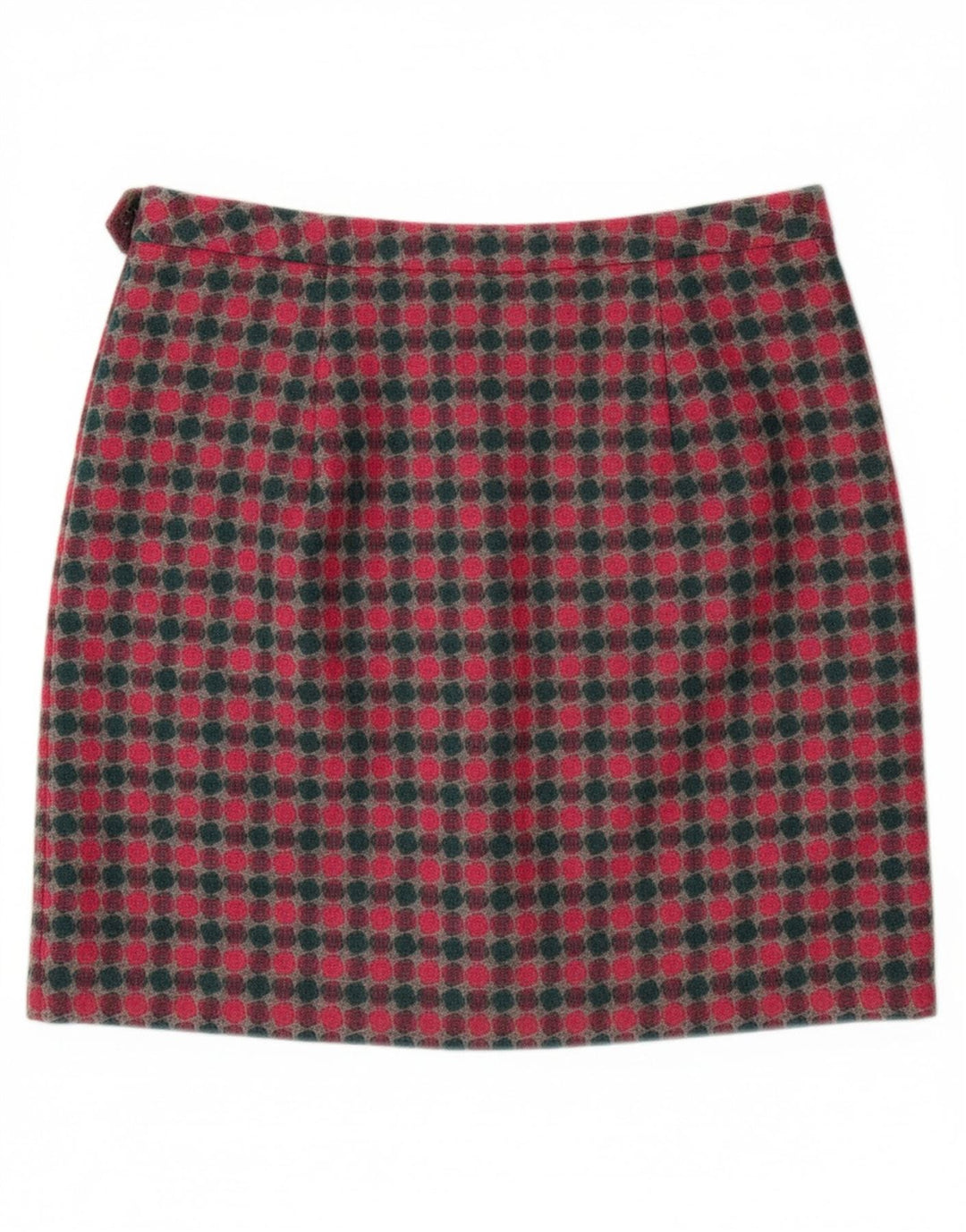 Minissaia feminina LAURA ASHLEY Reino Unido 16 grande W36 lã manchada multicolorida