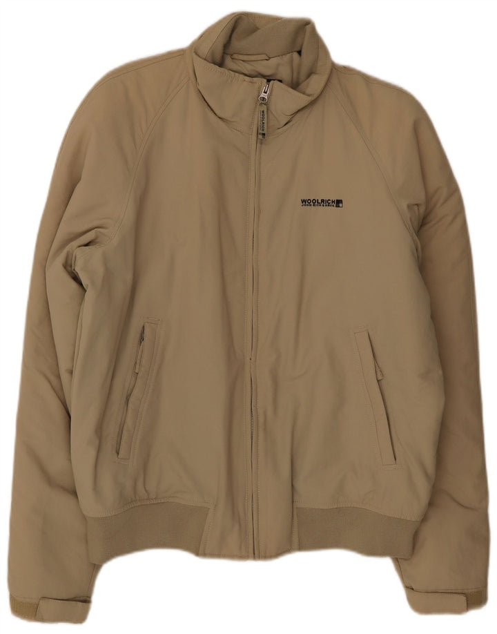 Jaqueta bomber masculina Woolrich UK 40 grande bege