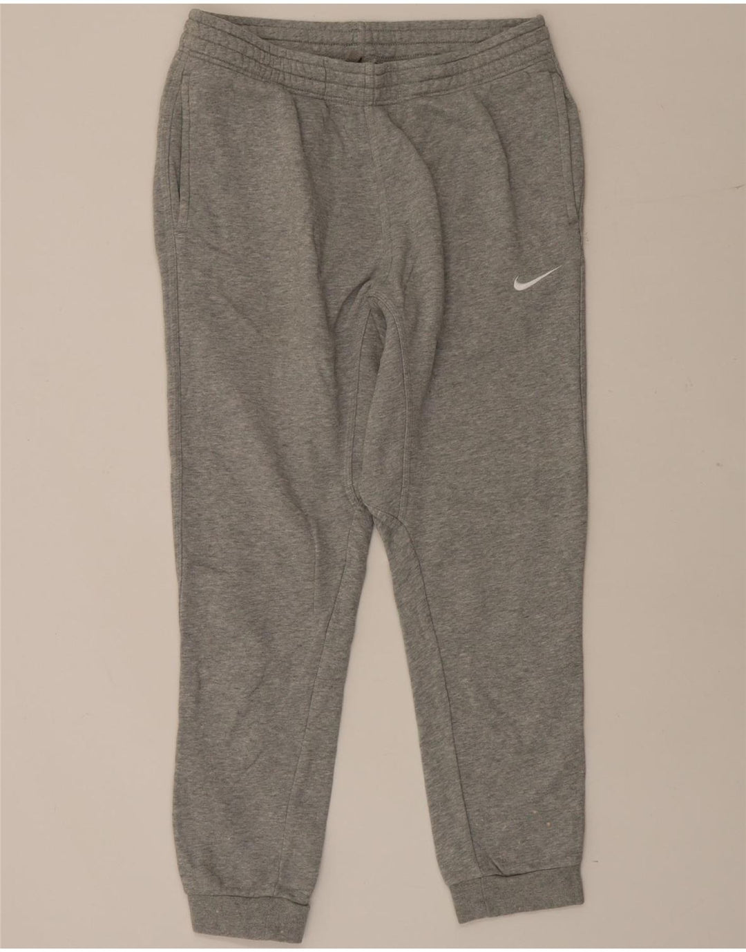 Calça de treino masculina Nike joggers cinza médio algodão