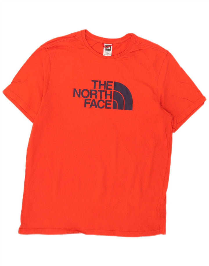 Camiseta gráfica masculina The North Face Top médio algodão vermelho