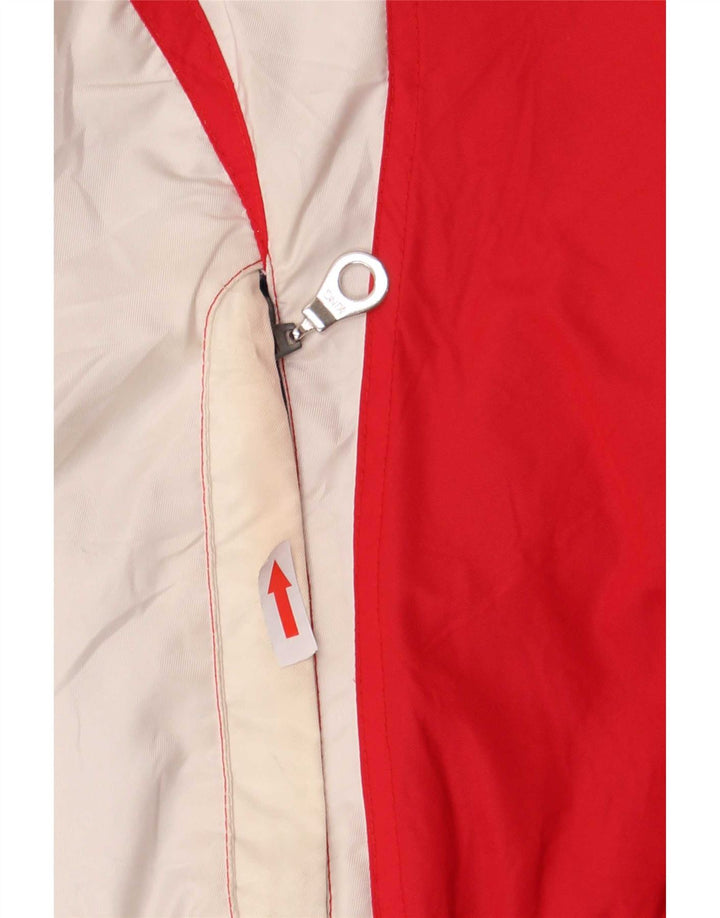 Jaqueta de esqui masculina Ladakh com capuz EU 50 poliéster grande colorblock vermelho