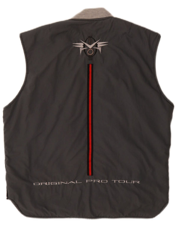 Lotto Mens Graphic Reversible Gilet UK 40 Large Black Polyester