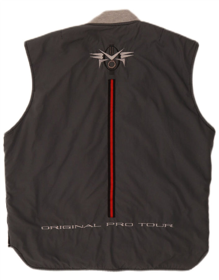Lotto Mens Graphic Reversível Gilet UK 40 Grande Poliéster Preto
