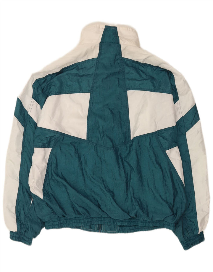 Jaqueta masculina Puma Loose Fit agasalho grande verde colorblock poliamida
