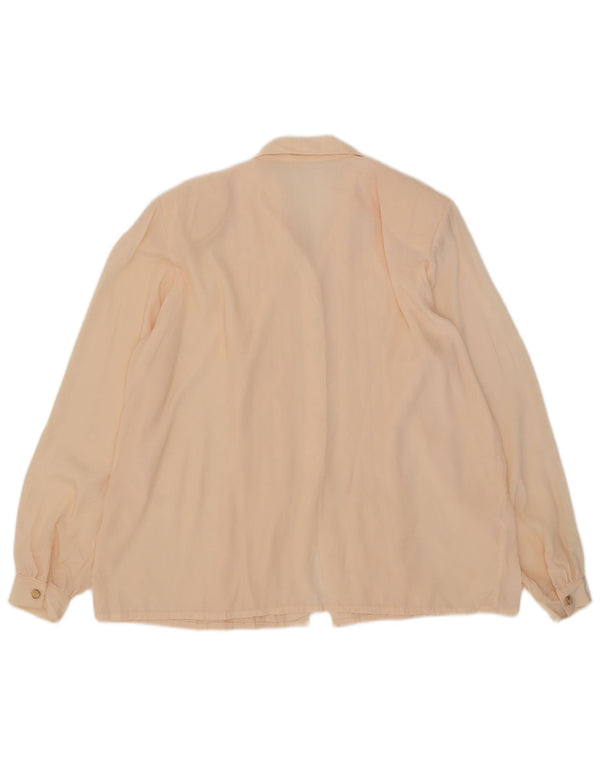 Blusa feminina vintage oversized UK 18 XL rosa
