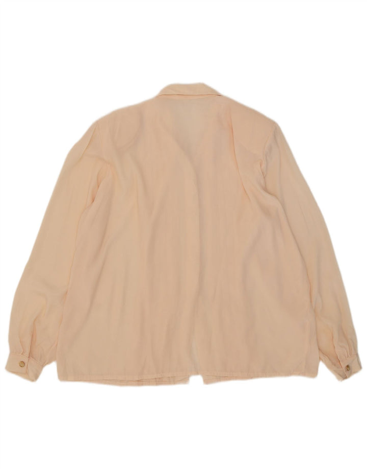 Blusa feminina vintage oversized UK 18 XL rosa